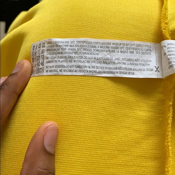 Zara Trafaluc Off-The-Shoulder Yellow Dress - Picture 7 of 8